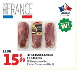 Auchan LE GAULOIS 3 Filets de canard offre