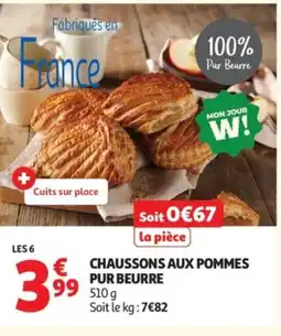 Auchan Chaussons aux pommes pur beurre offre