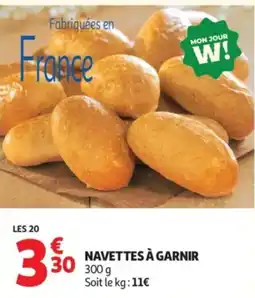 Auchan Navettes à garnir offre