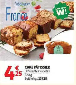 Auchan Cake pâtissier offre