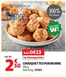 Auchan Chouquettes pur beurre offre