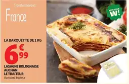 Auchan AUCHAN LE TRAITEUR Lasagne bolognaise offre