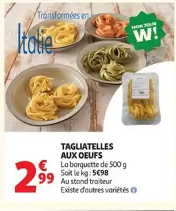 Auchan Tagliatelles aux oeufs offre