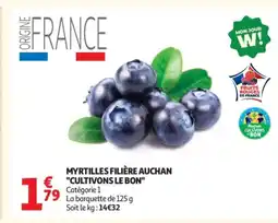 Auchan Myrtilles filière auchan cultivons le bon offre