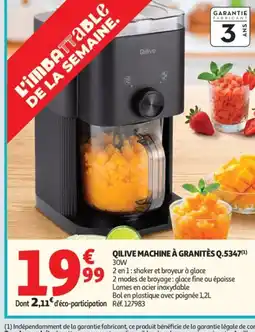Auchan QILIVE Machine à granitès q.5347 offre