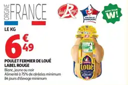 Auchan Poulet fermier de loué label rouge offre