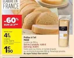 Carrefour Market PASO Préfou à l'ail offre