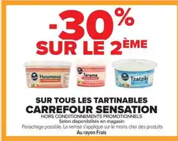 Carrefour Market CARREFOUR SENSATION Sur tous les tartinables offre