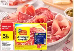 Carrefour Market JUSTIN BRIDOU L'Assortiment 4 Variétés Format Partage offre