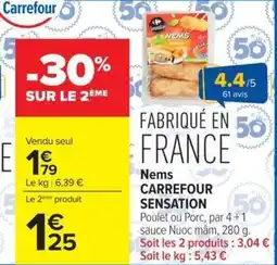 Carrefour Market CARREFOUR SENSATION Nems offre