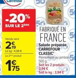 Carrefour Market CARREFOUR CLASSIC Salade préparée offre