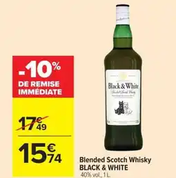 Carrefour Market BLACK & WHITE Blended Scotch Whisky offre
