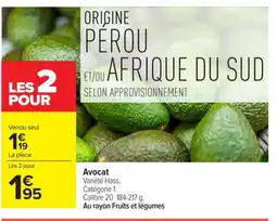 Carrefour Market Avocat offre