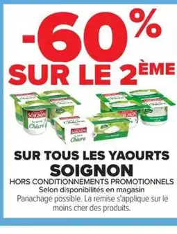 Carrefour Market SOIGNON Sur tous les yaourts offre
