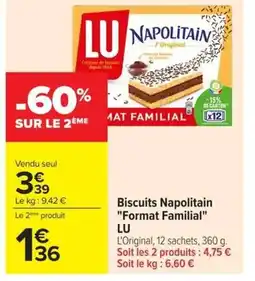 Carrefour Market LU Biscuits Napolitain Format Familial offre