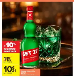 Carrefour Market GET 27 Liqueur de menthe offre