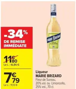 Carrefour Market MARIE BRIZARD Liqueur offre