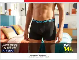 Carrefour Market ATHENA Boxers homme my petit prix offre