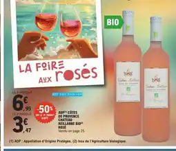 E.Leclerc Aop côtes de provence chateau reillanne bio rosé offre