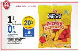 E.Leclerc COPAINS COPINES Bonbons fraise banane offre