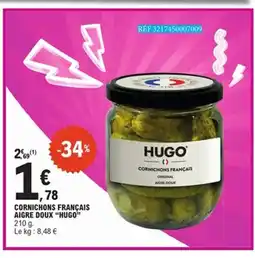 E.Leclerc HUGO Cornichons français aigre doux offre