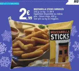 E.Leclerc Mozzarella sticks surgelés offre