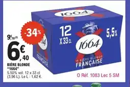 E.Leclerc 1664 Bière blonde offre