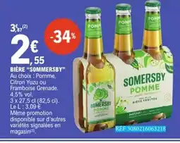 E.Leclerc SOMERSBY Bière offre