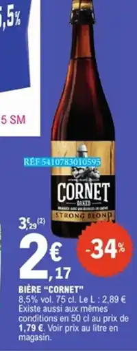 E.Leclerc CORNET Bière offre