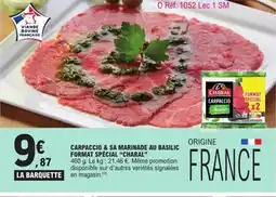 E.Leclerc CHARAL Carpaccio & sa marinade au basilic format spécial offre