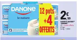 E.Leclerc DANONE Yaourts nature offre