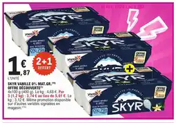 E.Leclerc Skyr vanille 0% mat.gr. offre découverte offre