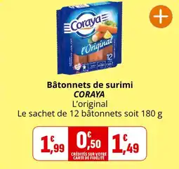 Coccinelle Express Bâtonnets de surimi coraya offre