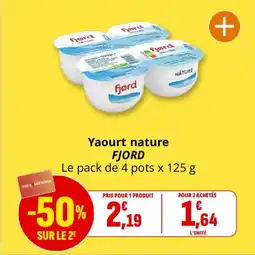Coccinelle Express Yaourt nature fjord offre