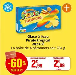 Coccinelle Express Glace à l'eau pirulo tropical nestlé offre