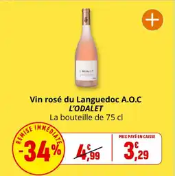Coccinelle Express Vin rosé du languedoc a.o.c l'odalet offre