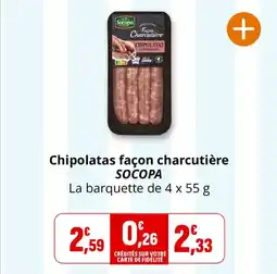 Coccinelle Express Chipolatas façon charcutière socopa offre