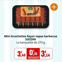 Coccinelle Express Mini brochettes façon tapas barbecue socopa offre