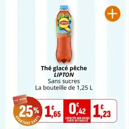 Coccinelle Express Thé glacé pêche lipton offre