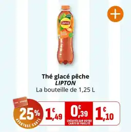Coccinelle Express Thé glacé pêche lipton offre