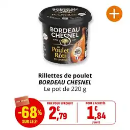 Coccinelle Express Rillettes de poulet bordeau chesnel offre