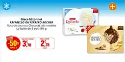 Coccinelle Express Glace bâtonnet raffaello ou ferrero rocher offre