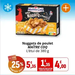 Coccinelle Express Nuggets de poulet maître coq offre