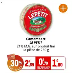 Coccinelle Express Camembert le petit offre