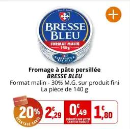 Coccinelle Express Fromage à pâte persillée bresse bleu offre