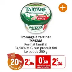 Coccinelle Express Fromage à tartiner tartare offre