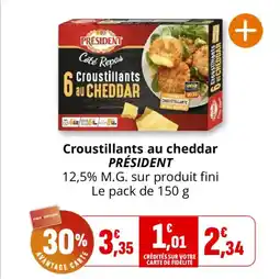 Coccinelle Express Croustillants au cheddar président offre