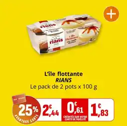 Coccinelle Express L'île flottante rians offre