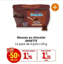 Coccinelle Express Mousse au chocolat danette offre
