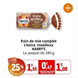 Coccinelle Express Pain de mie complet l'extra moelleux harry's offre